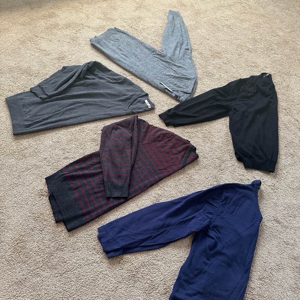 Lot of 5 Alfani & Apt 9 men’s sweaters